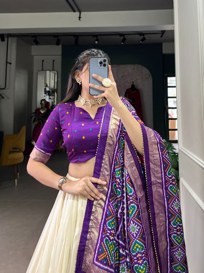 Lehenga Patola Print