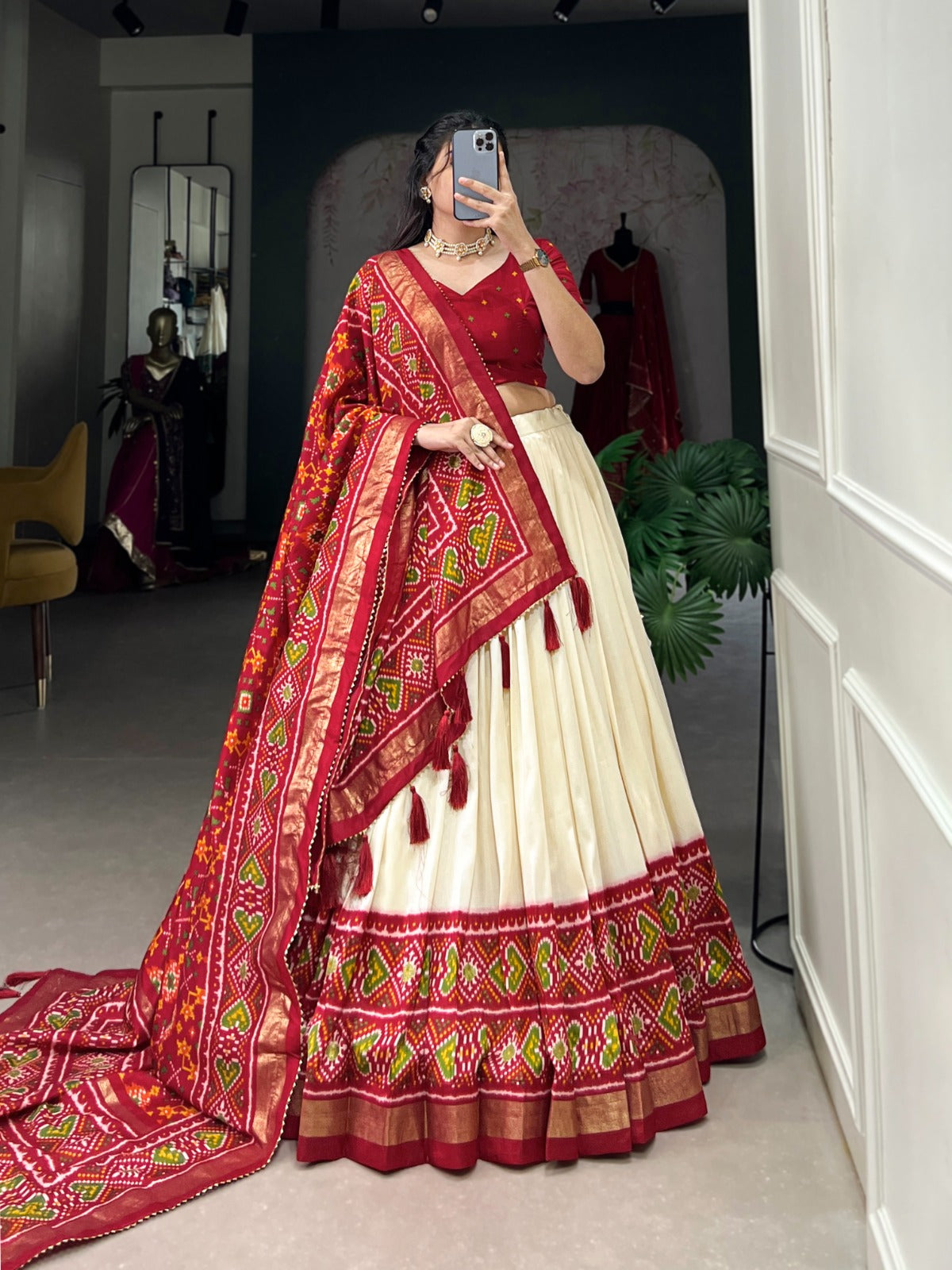 Lehenga Patola Print