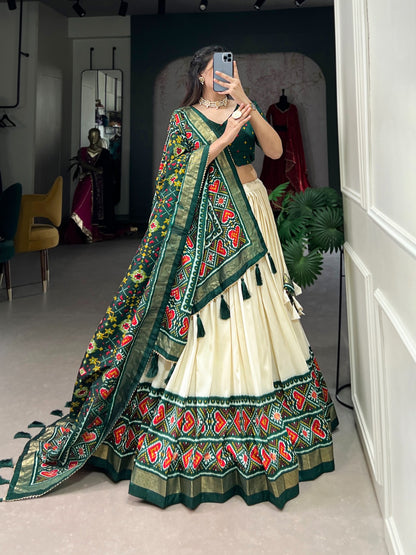 Lehenga Patola Print