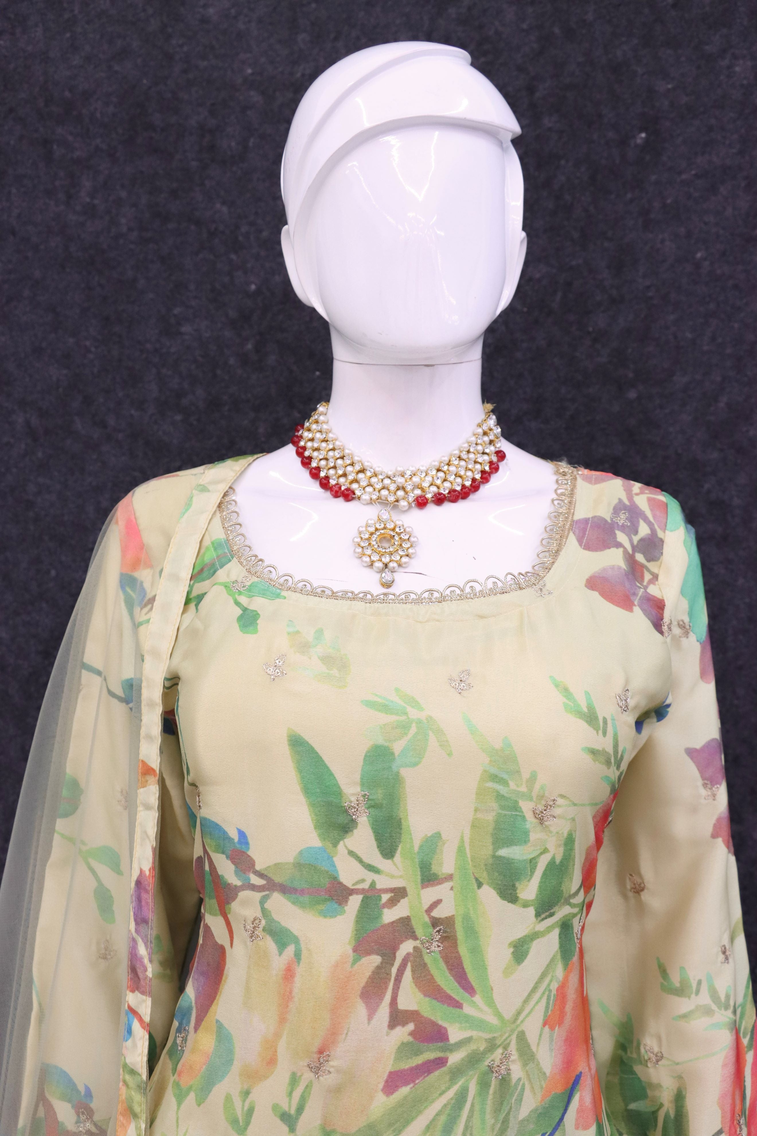 Peach Summer Special Sharara Suit
