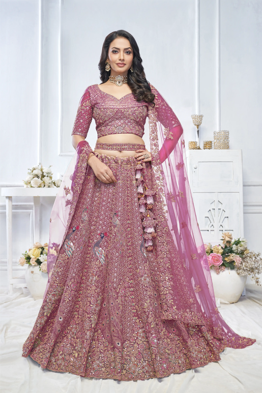 Graceful Onion bridal wear lehenga