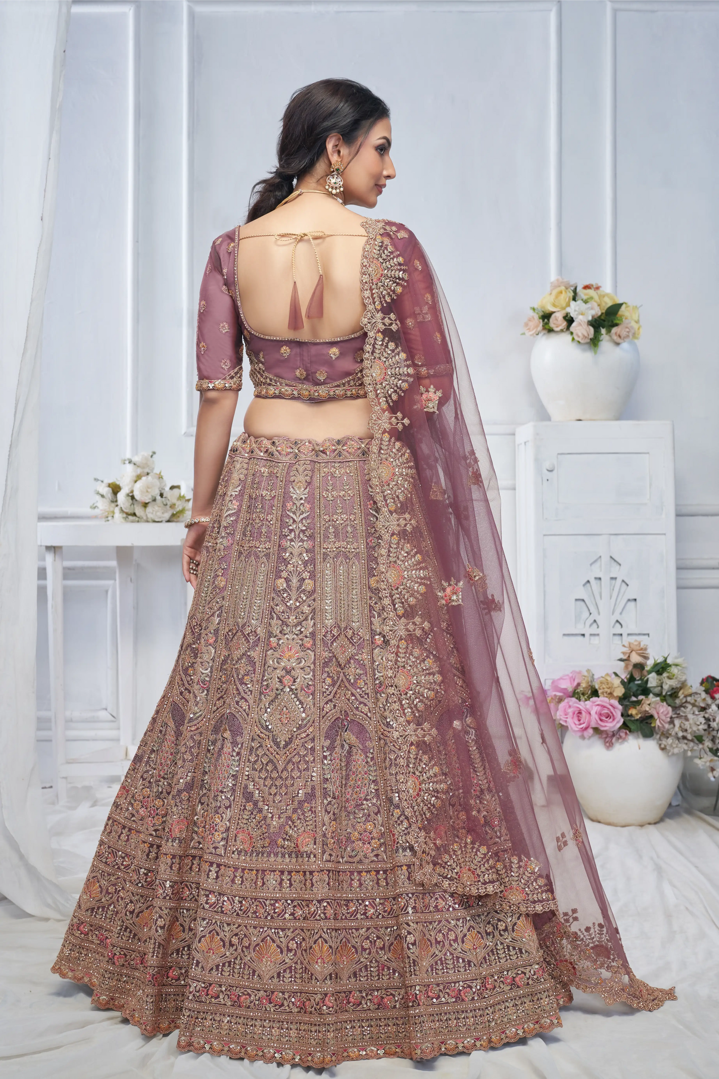 Royal Grandeur bridal  Golden  Lehenga