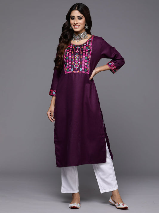 Women Embroidered Top & Trousers