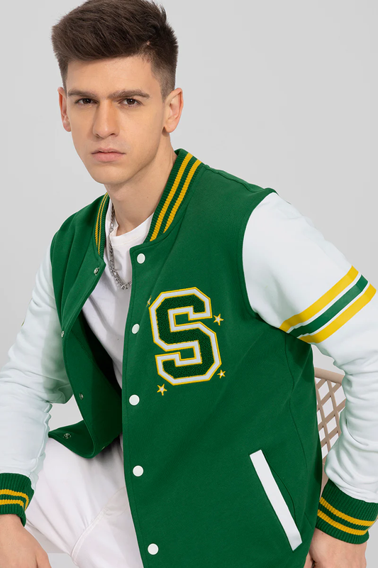 SEIGNEUR GREEN VARSITY JACKET