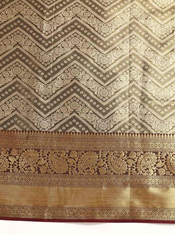 Black Brocade Heavy Zari Silk Saree