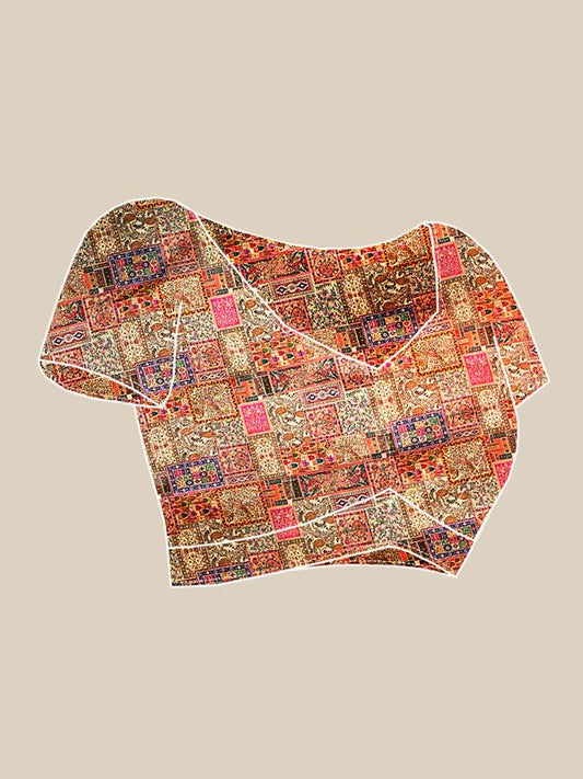 Multy Designer Printed Pashmina Saree