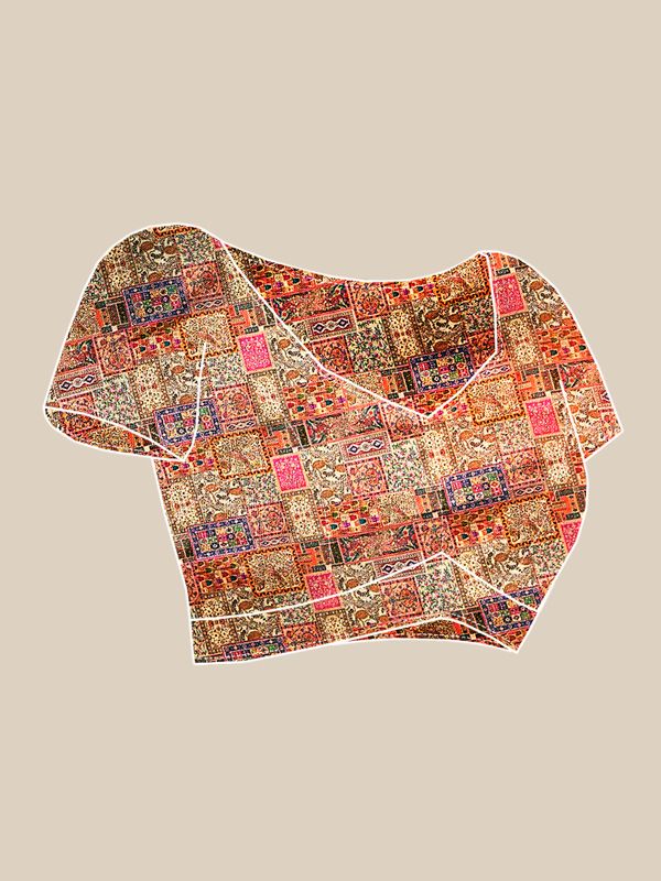 Multy Designer Printed Pashmina Saree