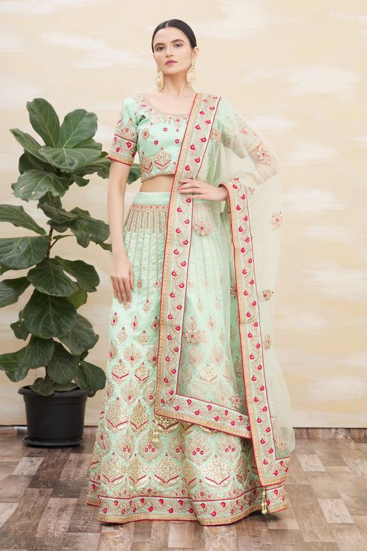 Liril Color Silk Fabric Heavy Adorable Wedding Ceremony Lehenga Set