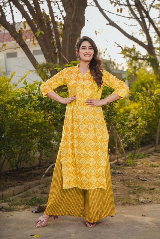 yellowPure RayonKurtas