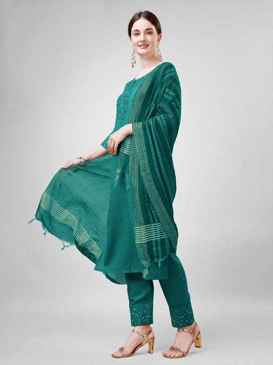 Rama Cotton Blend Ethnc Formal Looks Stitched Salwar Kameez