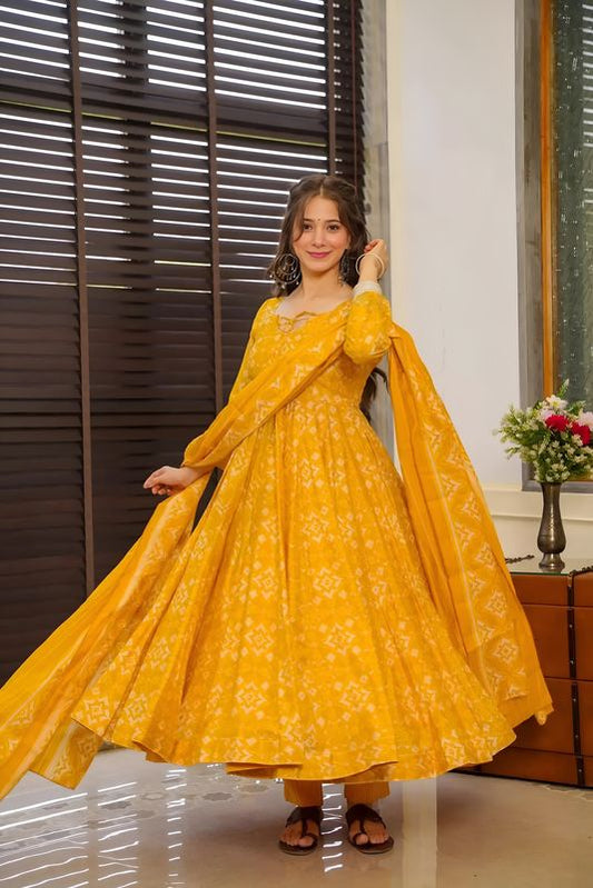 YELLOW Pure MuslinKurtas