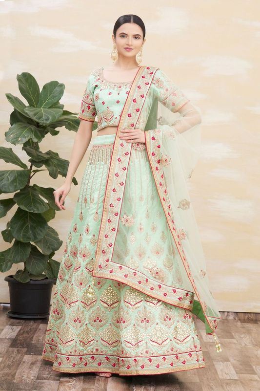 Liril Color Silk Fabric Heavy Adorable Wedding Ceremony Lehenga Set