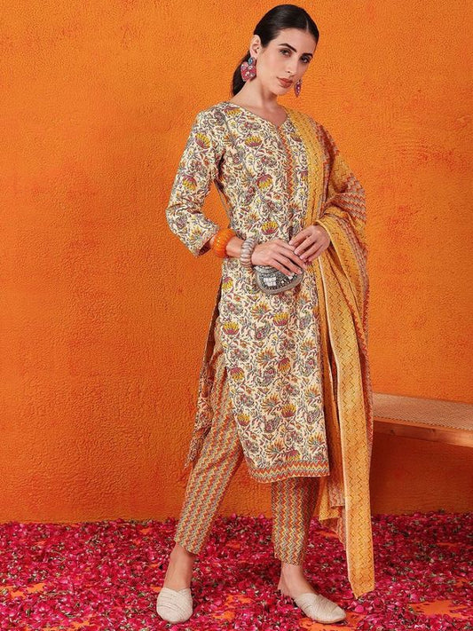 Yellow Color Beautiful Partywear Readymade Salwar Kameez