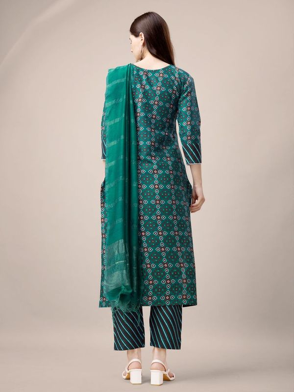Rama Color Rayon Fabric Designer Printed Readymade Suits With Smart Embroidery Work