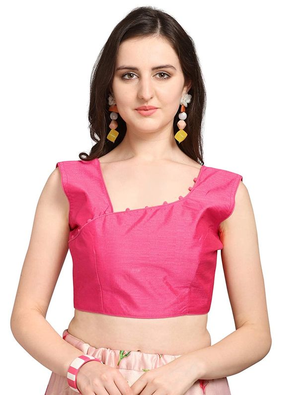 Bandhni Patola Type Digital Print Shiney Satin Croptop Lehenga Choli With Blouse For Women and Girls