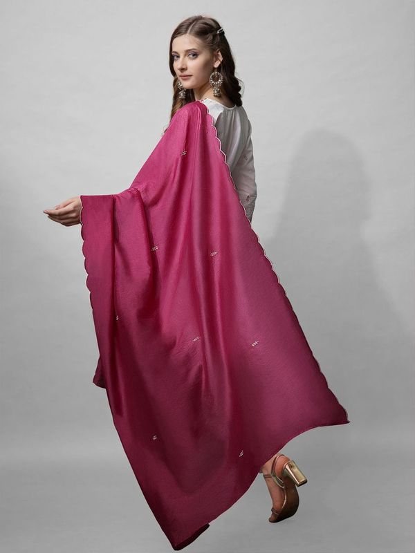 White Color Cotton Blend Readymade Dress With Designer Embroidery Work